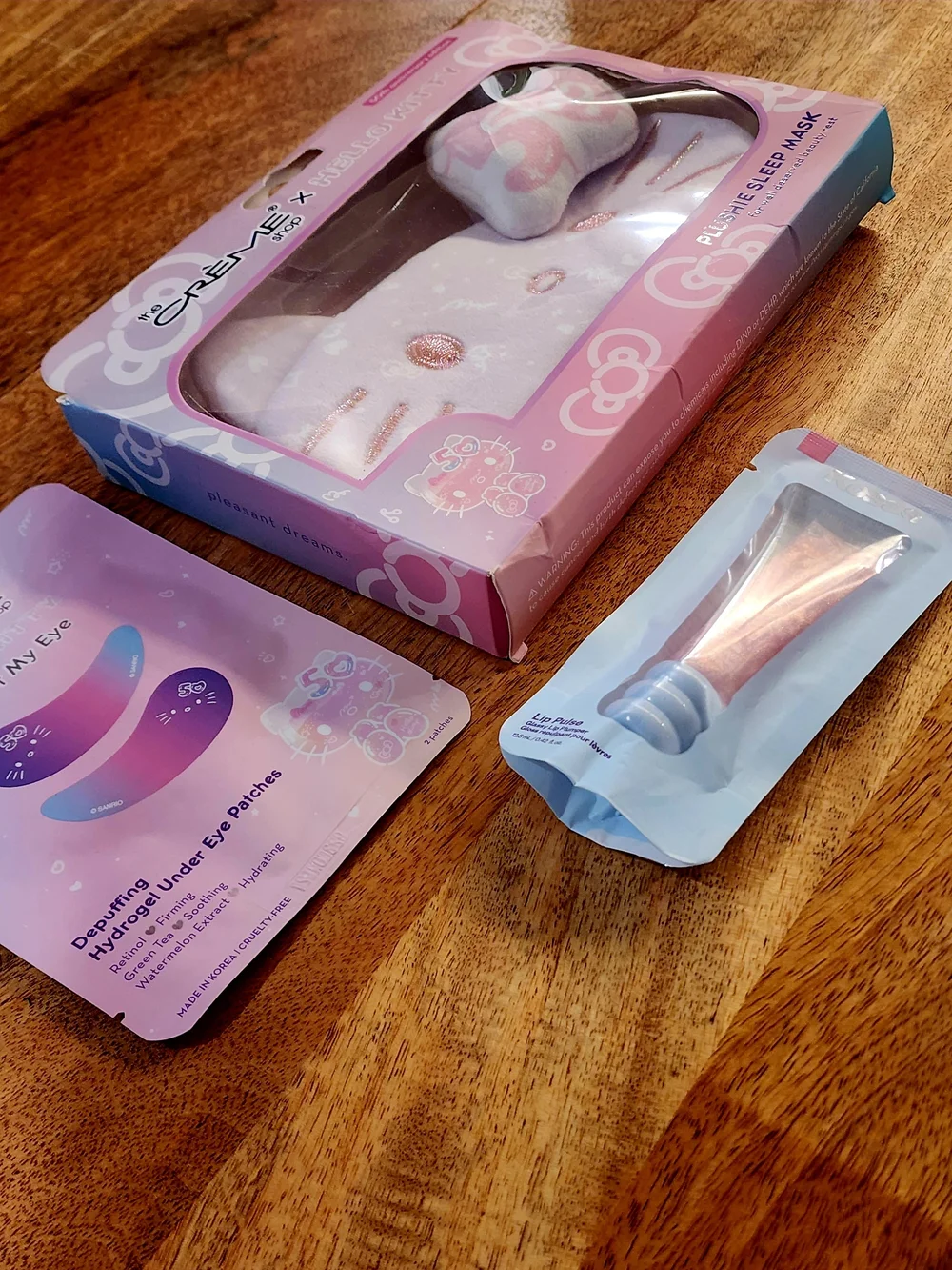 The Creme Shop Hello Kitty Mask Kosas Lip Pulse Bundle